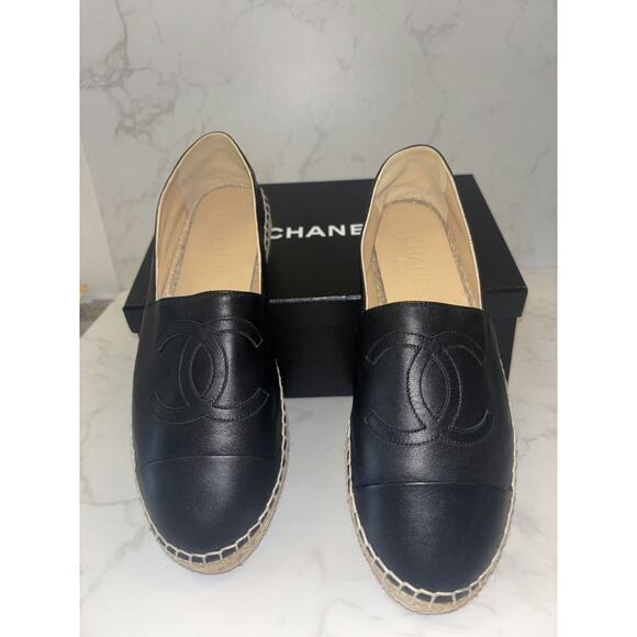 Chanel Black Espadrilles - Like New Condition - Picture 1 of 6